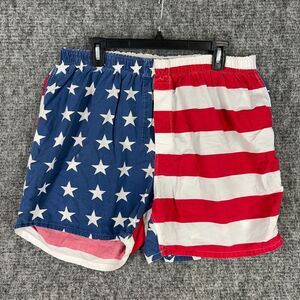 Lands End Shorts Mens 42 USA Flag Lounge Sleepwear Patriotic Sleep PJs